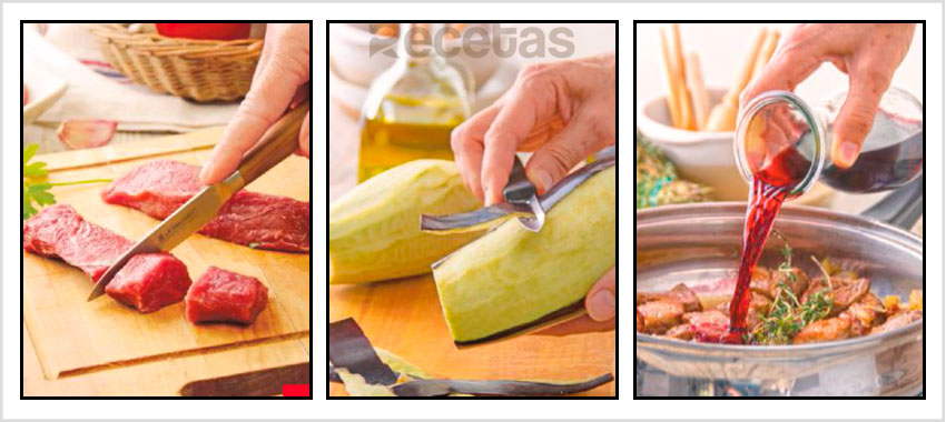 Al vino, con berenjena y calabaza